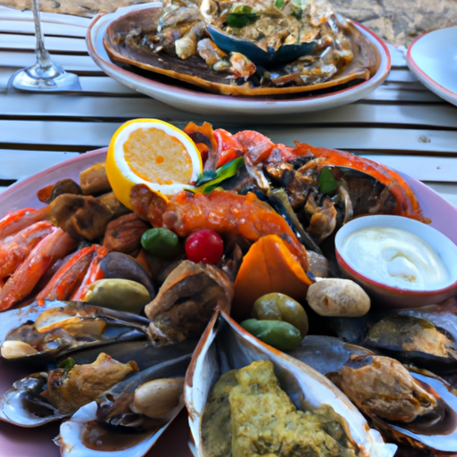 A delectable seafood platter served at a beachside restaurant in Haifa